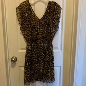Express leopard mini dress